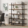5 Tier Rustic Open Bookshelf I368280