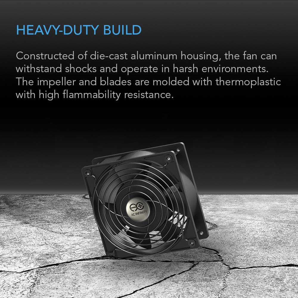 Quiet Muffin Fan 5" 120V AC 120mm x 25mm C252010