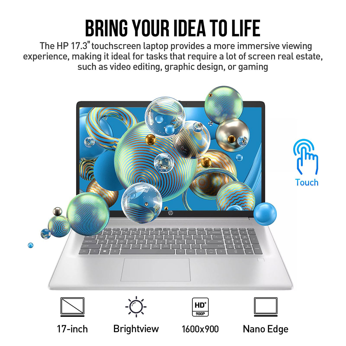 17.3 Inch Touchscreen Laptop Intel Core i7 16GB RAM 512GB SSD H51885