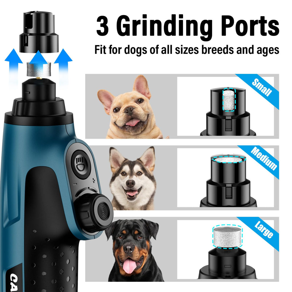 Dog Nail Grinder with 2 LED Lights Rechargeable V8749