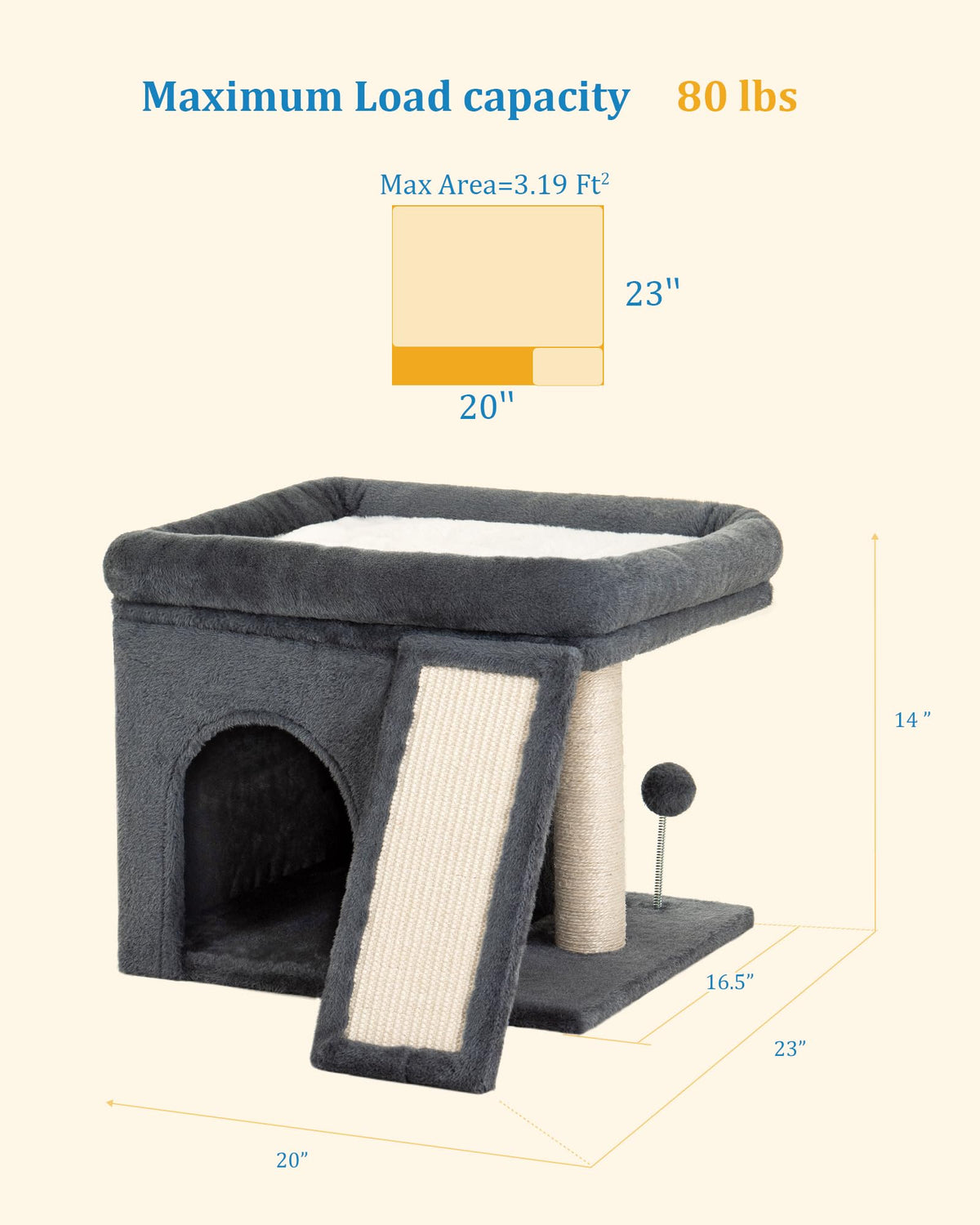 Cat Tree with Perch Bed A135