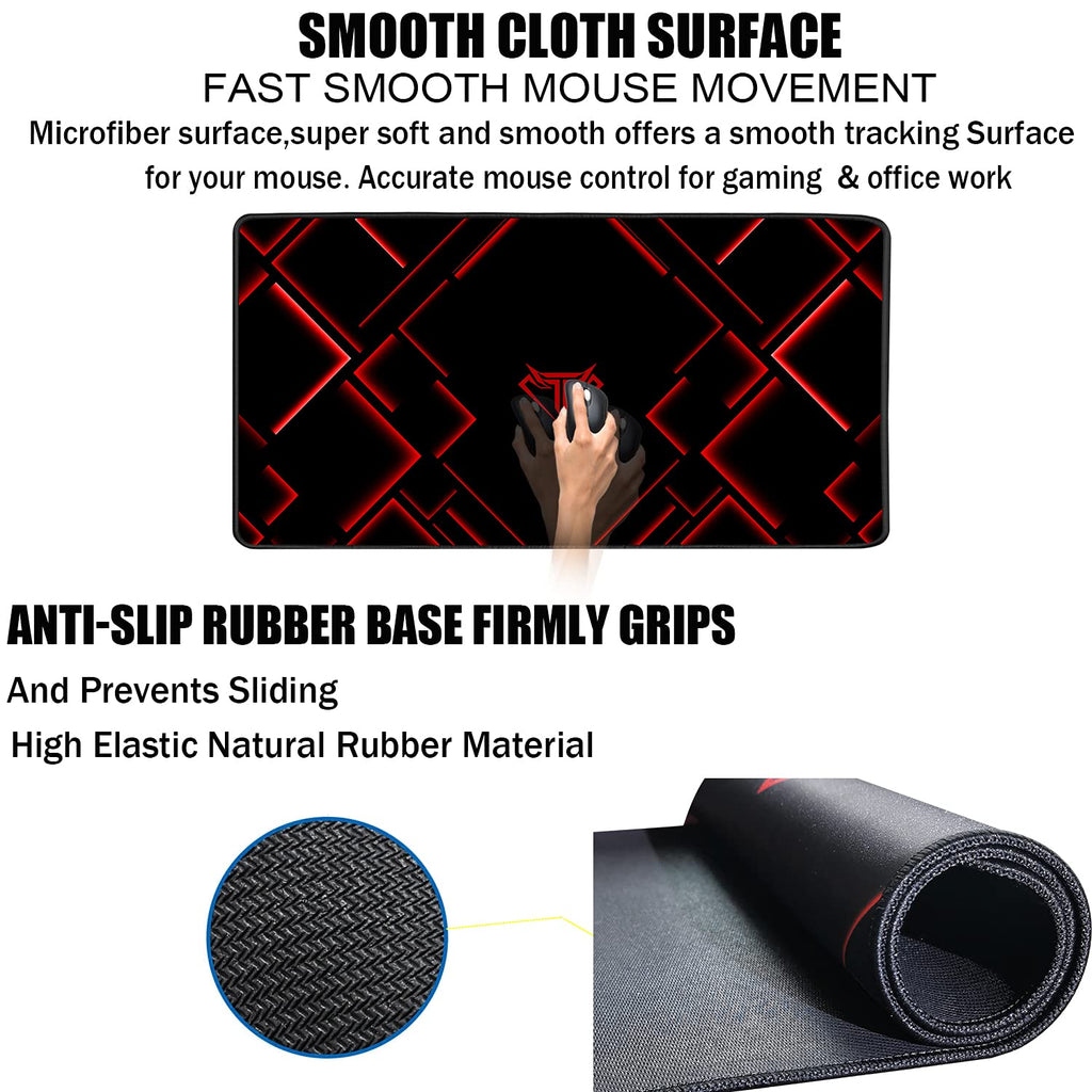 Large Waterproof Gaming Mouse Pad with Stitched Edge E9700