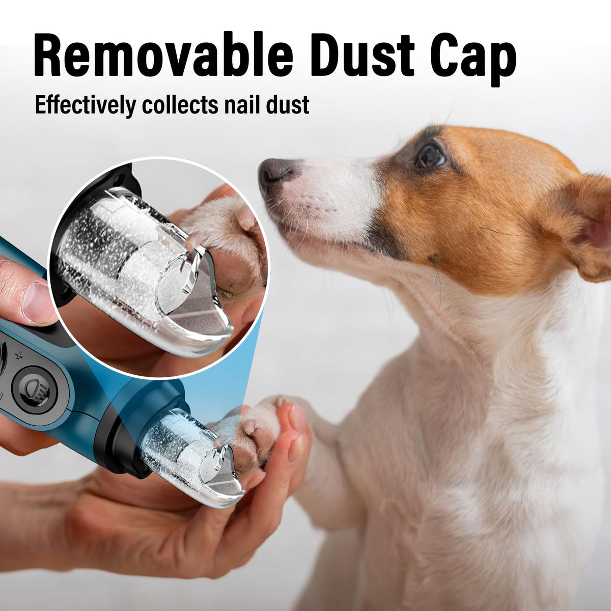 Dog Nail Grinder with 2 LED Lights Rechargeable V8749