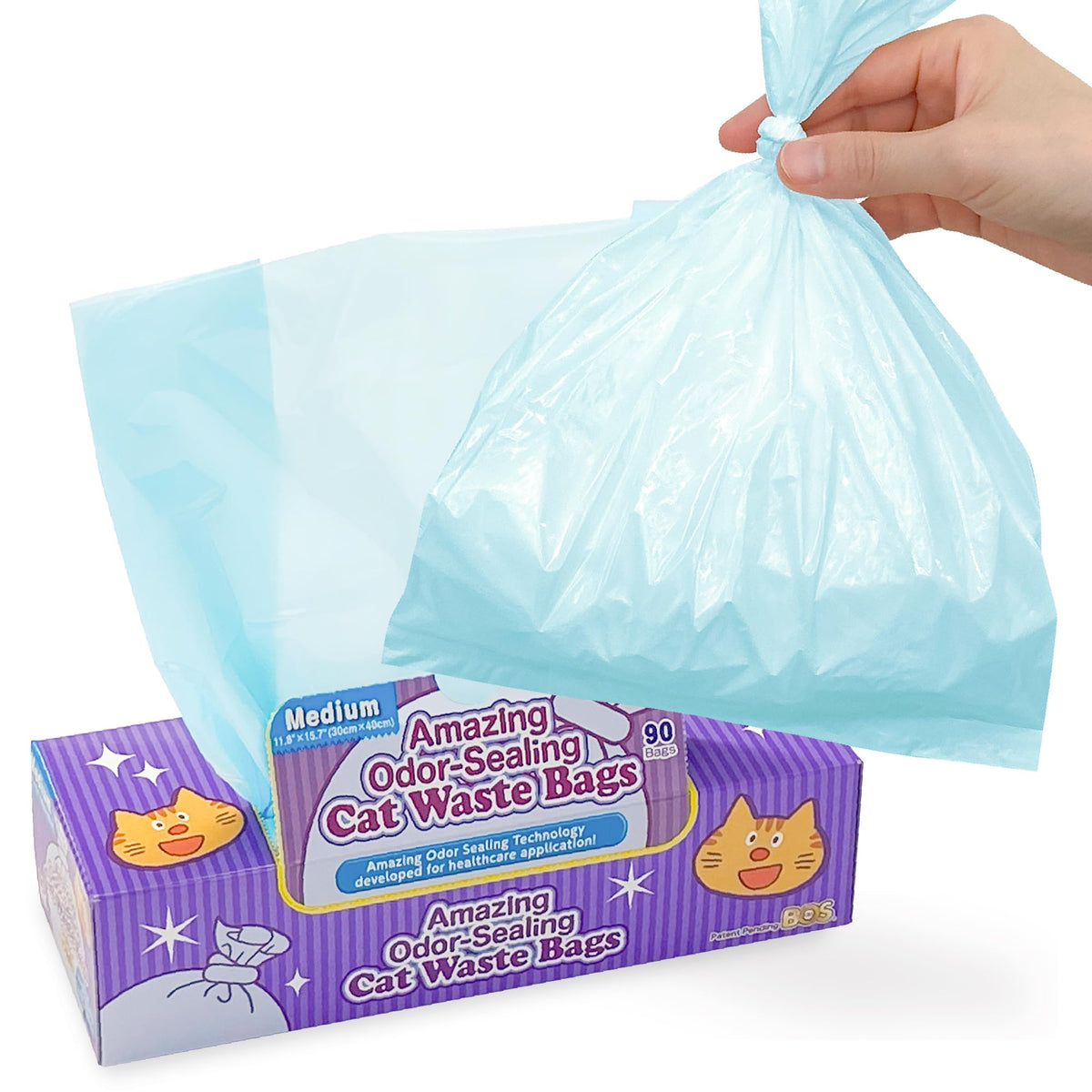 Unscented Cat Waste Disposal Bags 90 Count L86940