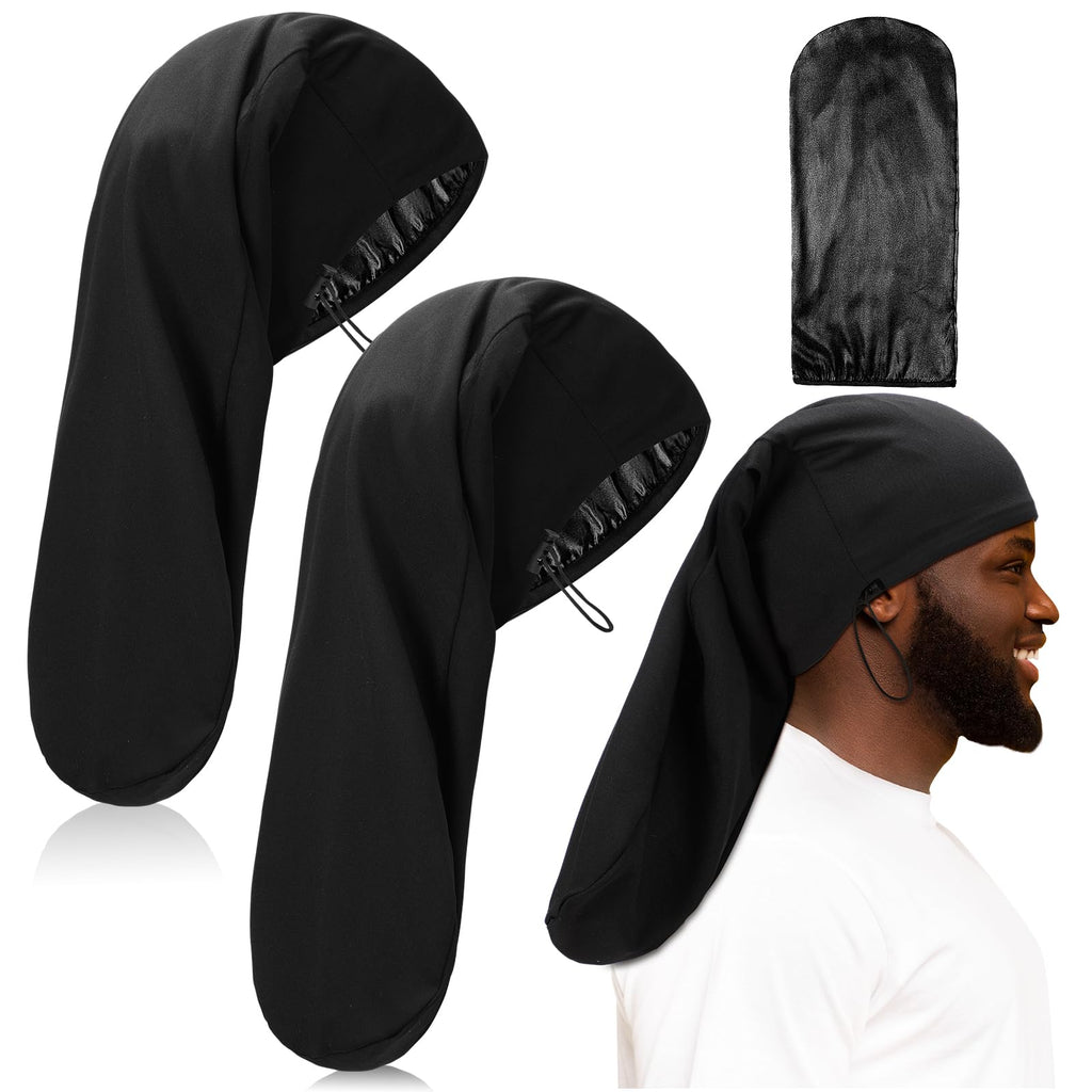 2 Pcs Dreadlock Sleep Cap T566