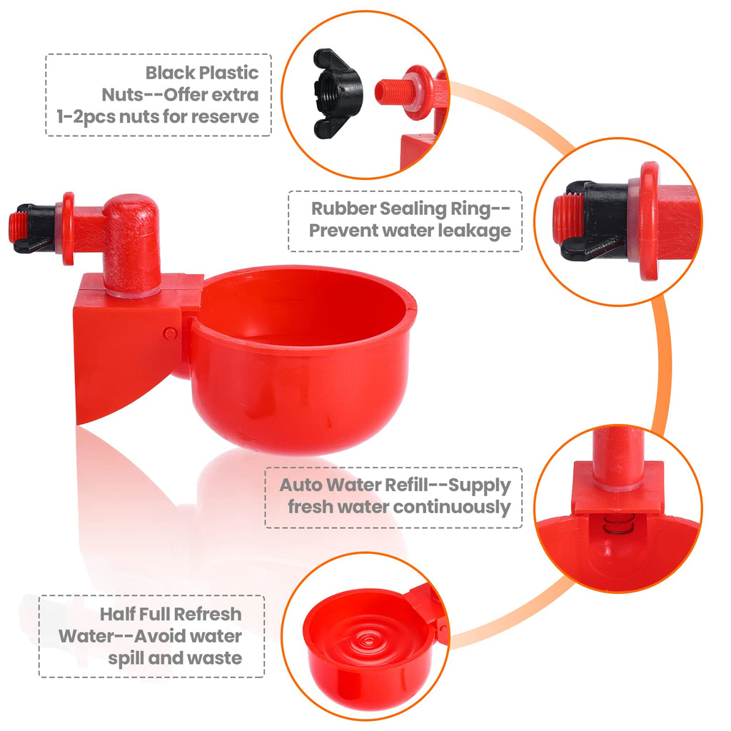 24 Pack Automatic Chicken Waterer V6374