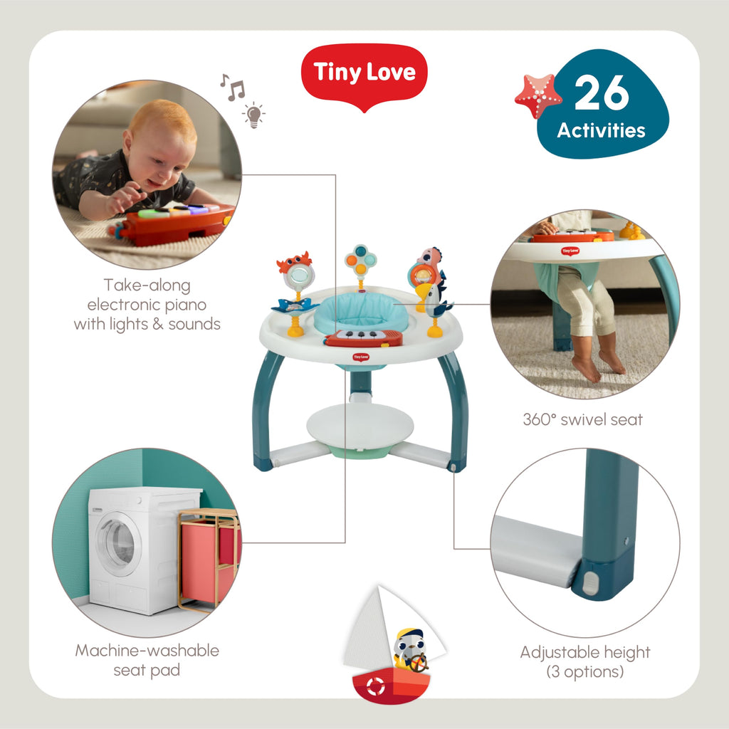 5-in-1 Activity Center with Piano & 6 Toys W5595