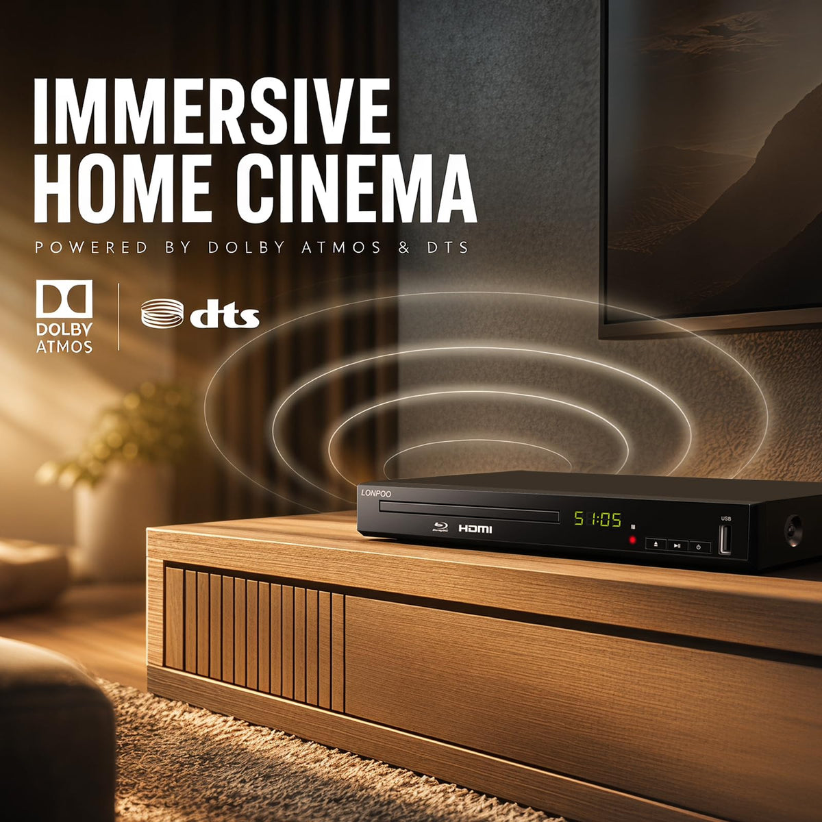 Blu-Ray Disc Player 1080P HDMI O470