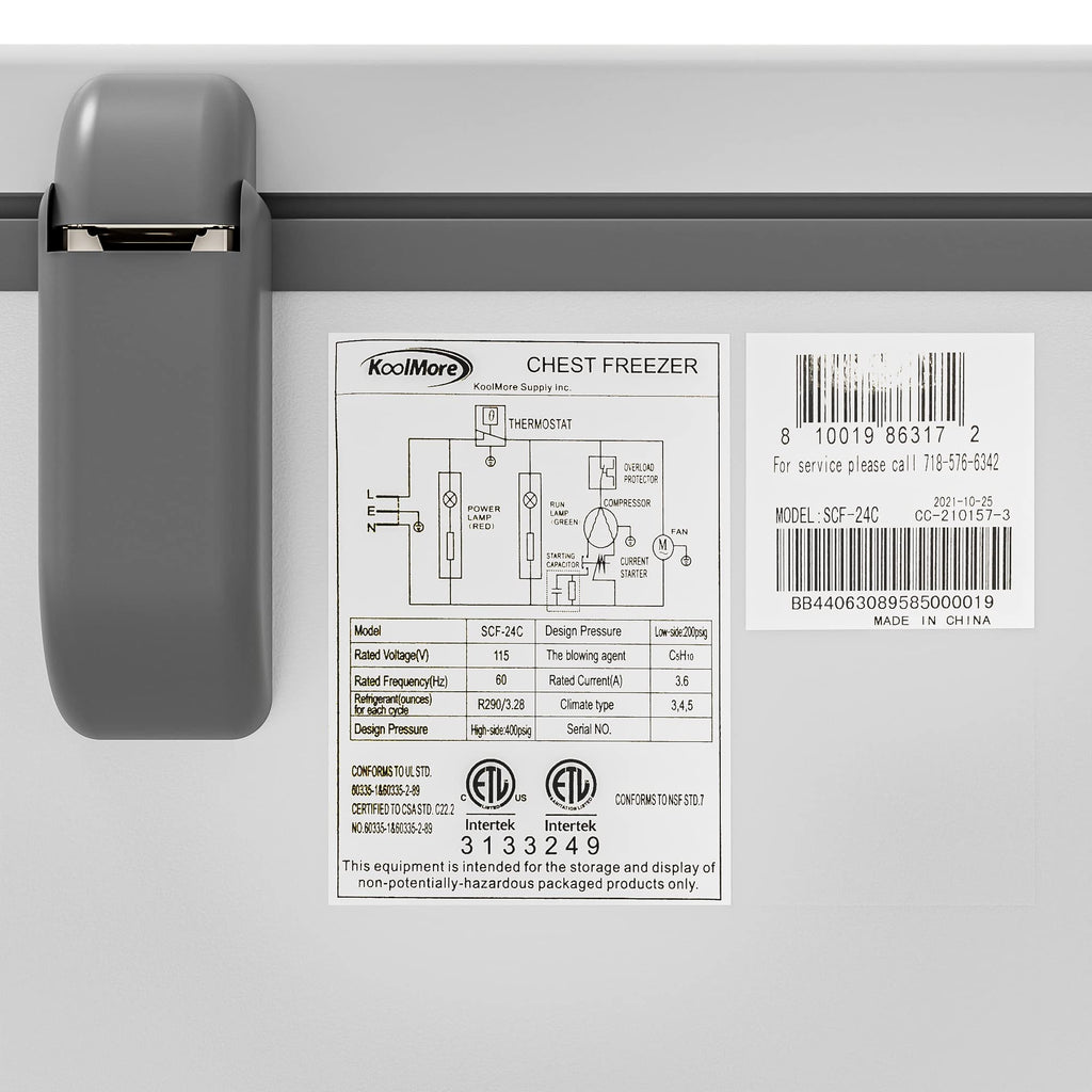 White Chest Freezer O2902