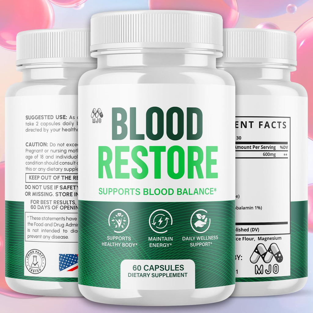 2 Pack Blood Restore Capsules 120 Capsules I4145