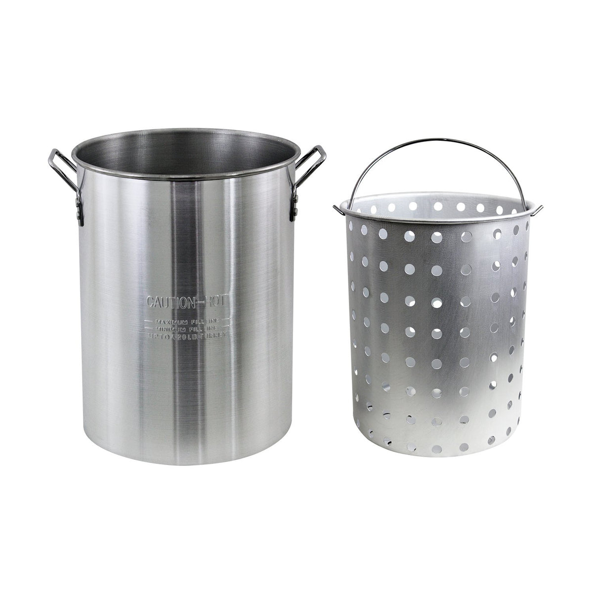 Aluminum 30 Quart Stock Pot with Strainer Basket K8245