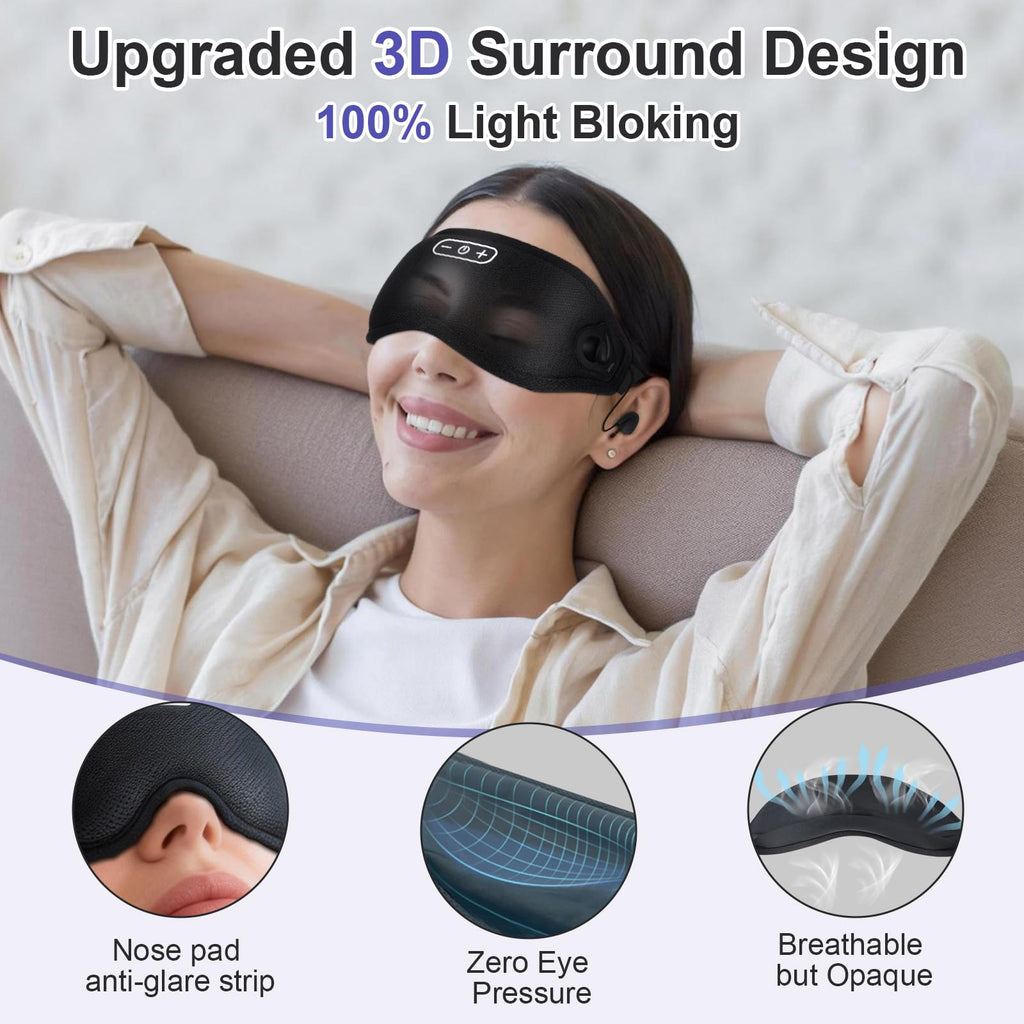 Wireless Bluetooth Sleep Headphones and Blackout Sleep Mask Q648168