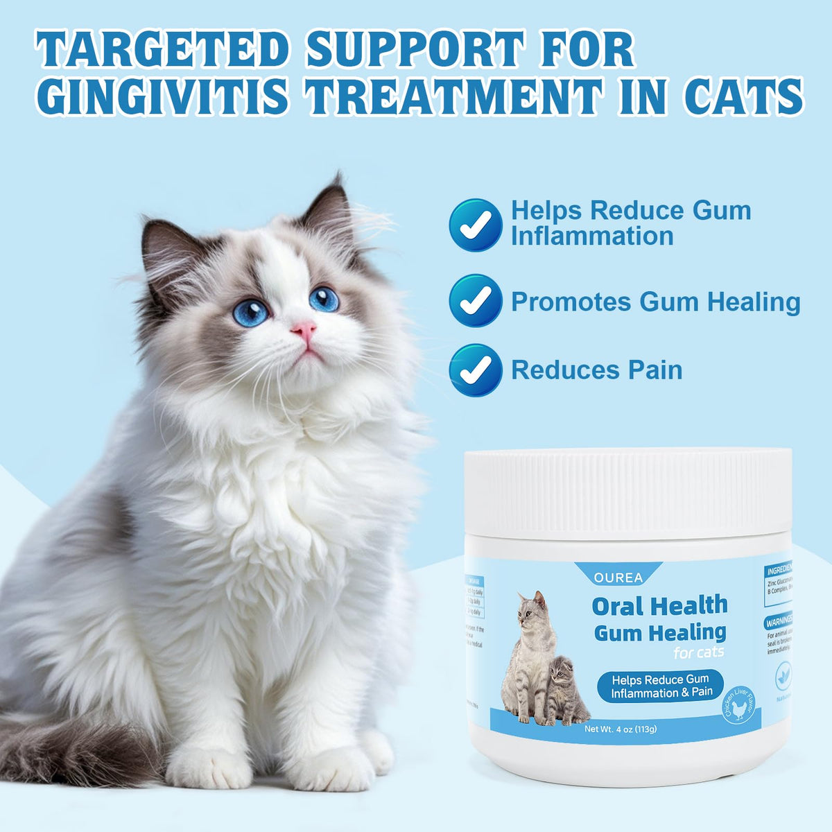 Natural Plant-Based Cat Oral Care F768959