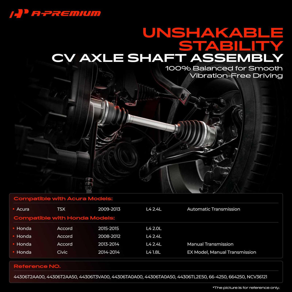 Front Left Driver Side CV Axle Shaft Assembly A523