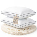 Standard Size White Bed Pillows Set of 2 T887