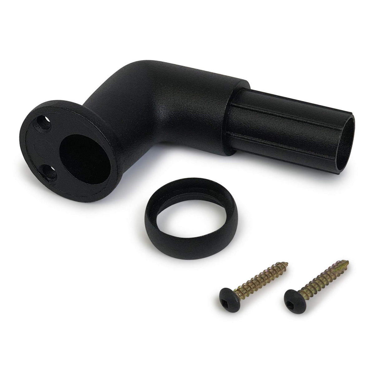 6' Texture Black Handrail Section with Returns N104