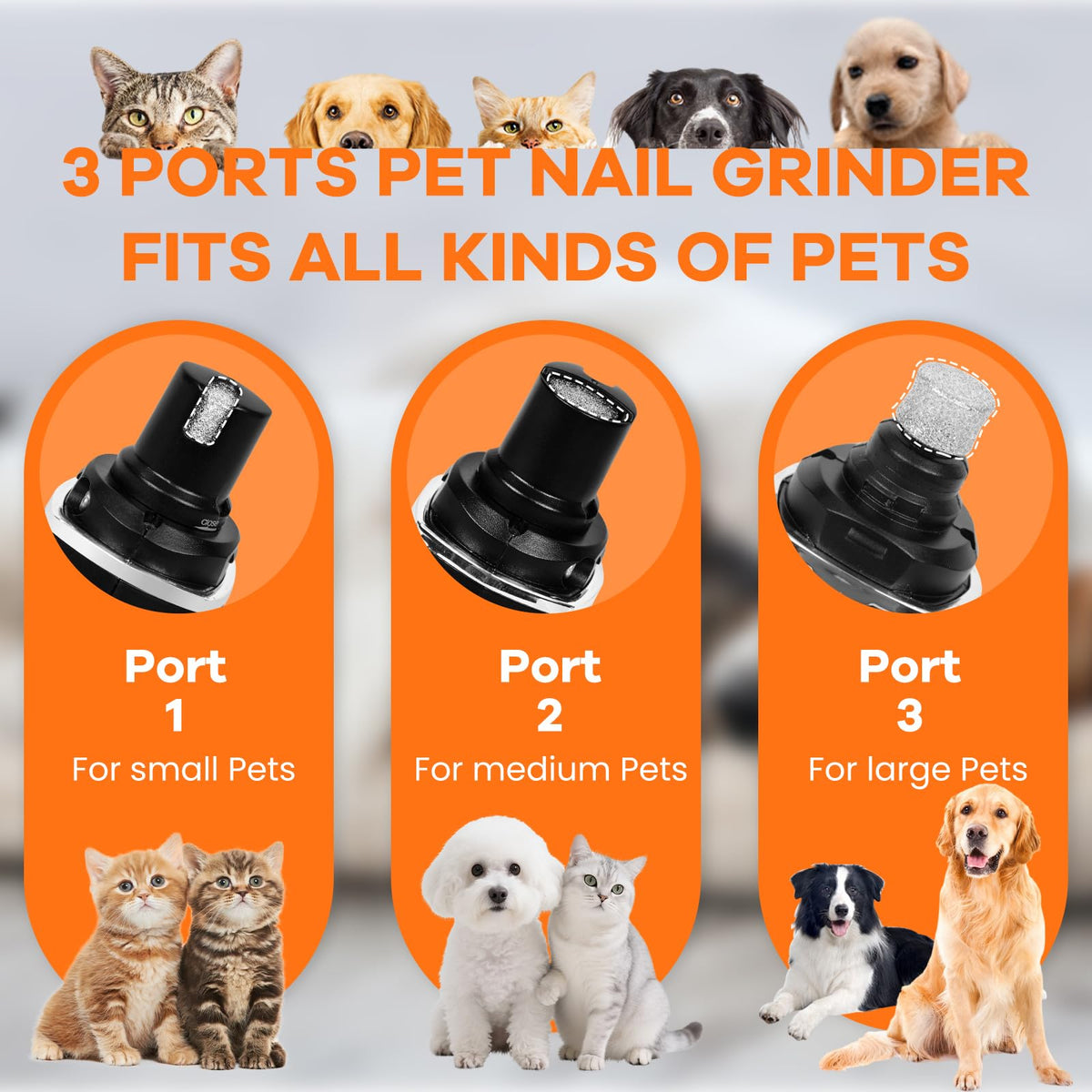 Rechargeable Electric Pet Nail Grinder F98970