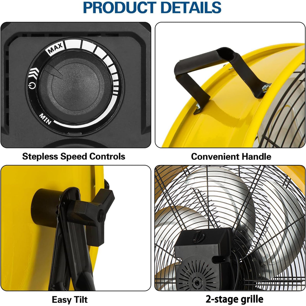 20 Inch 3 Speed Heavy Duty Metal Drum Fan M54537