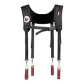 Leather Suspenders with Pockets M3994