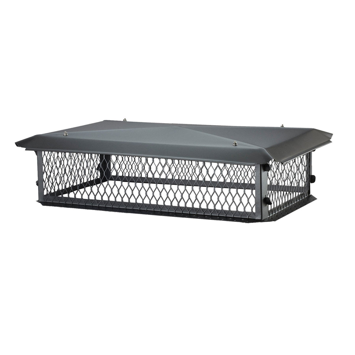 Black Galvanized Steel Multi-Flue Chimney Cover V41138