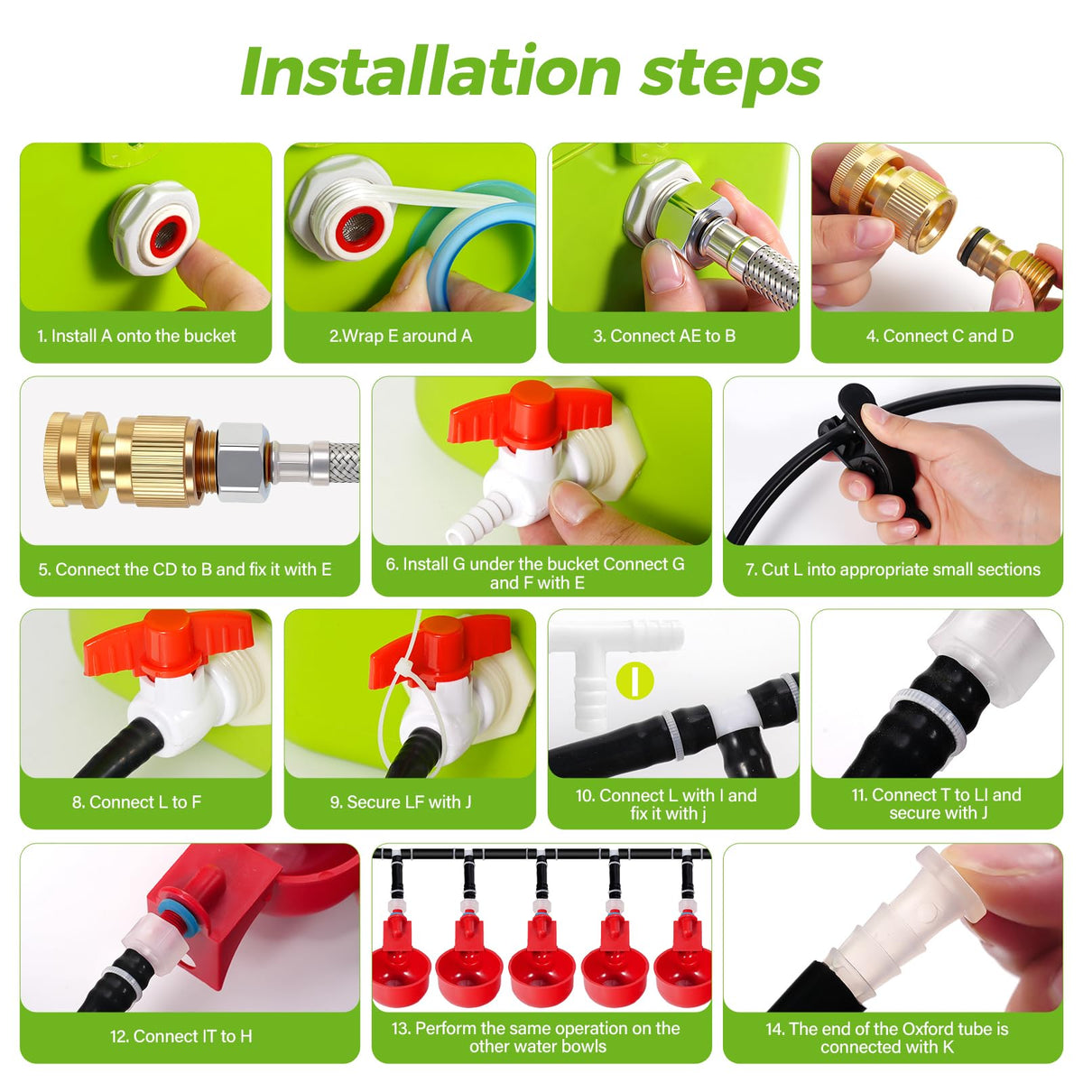 Automatic Chicken Waterer Set K667