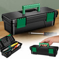 10-inch Plastic Tool Box with Handle and Removable Tray B13379
