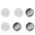 Round Aluminum Louver with Debris Screen, 2 Inches, White, 6-Pack Y744987