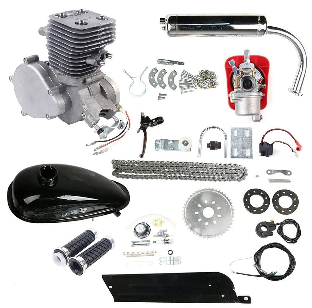 100cc 2 Stroke Bicycle Engine Kit with CDI Ignition and 36-Tooth Sprocket R62044