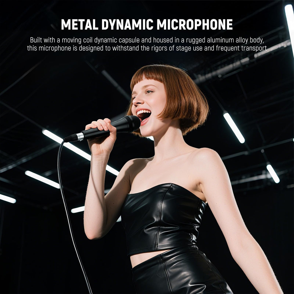 Cardioid Dynamic Microphone with XLR Cable X56799