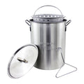 Aluminum 30 Quart Stock Pot with Strainer Basket K8245