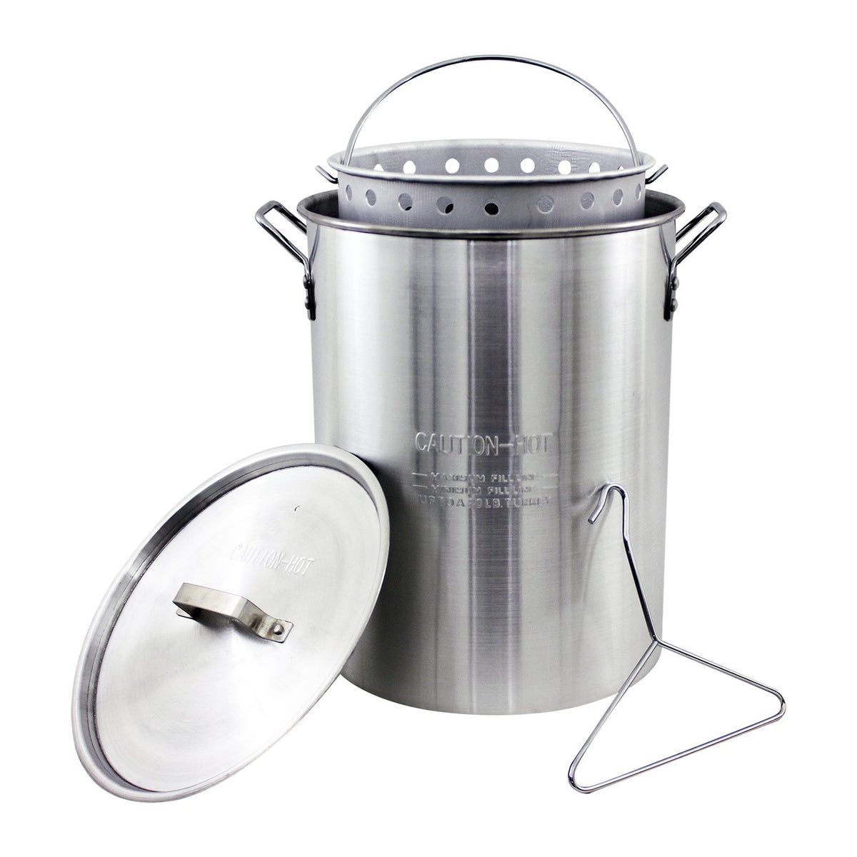 Aluminum 30 Quart Stock Pot with Strainer Basket K8245