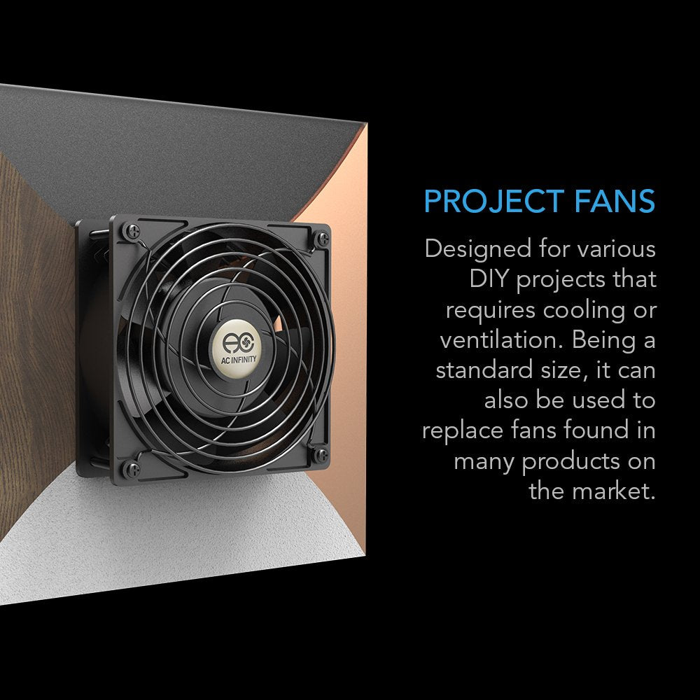 Quiet Muffin Fan 5" 120V AC 120mm x 25mm C252010