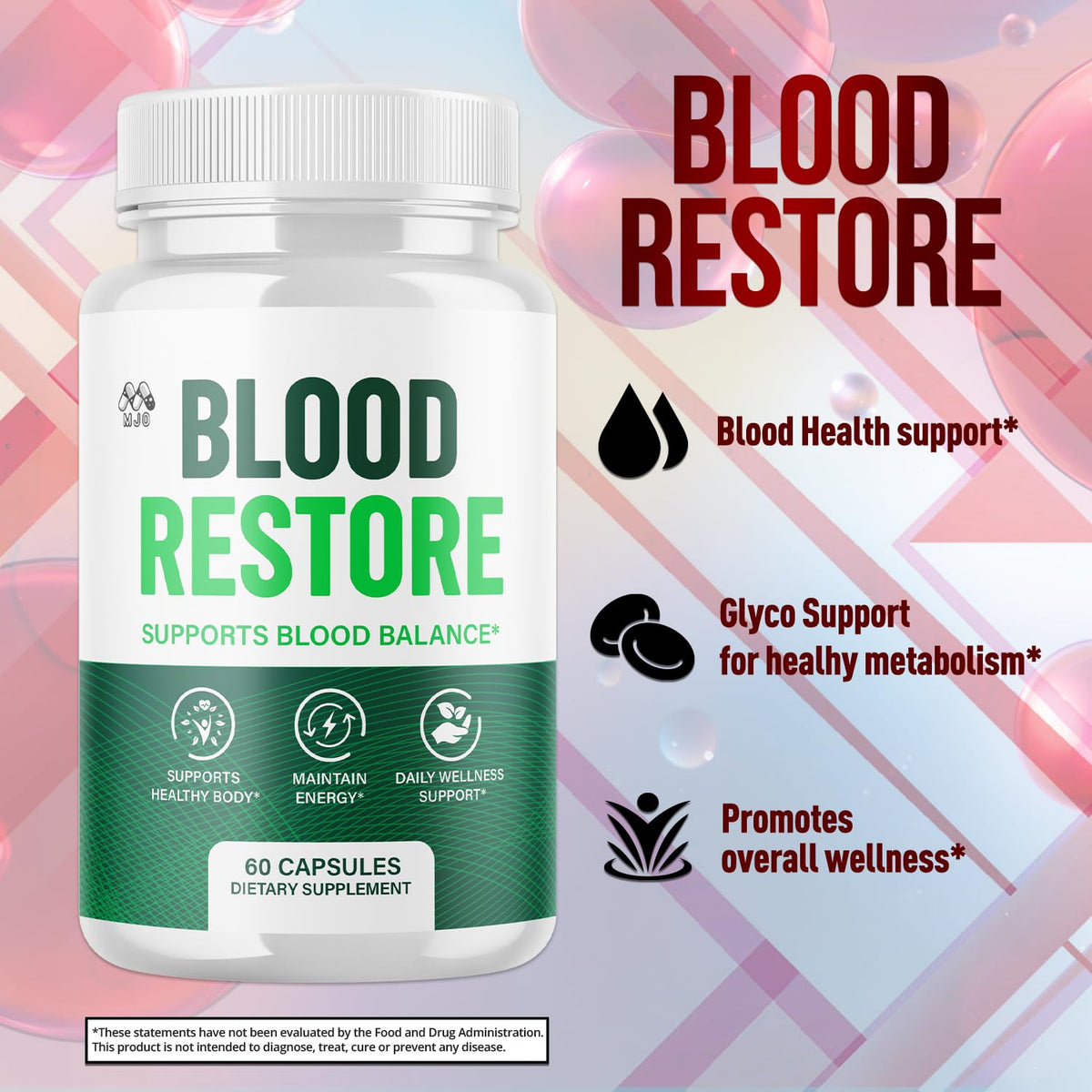 2 Pack Blood Restore Capsules 120 Capsules I4145