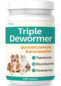 Pyrantel Pamoate and Praziquantel De-wormer Tablet for Dog & Cat 100 Tablets K664404