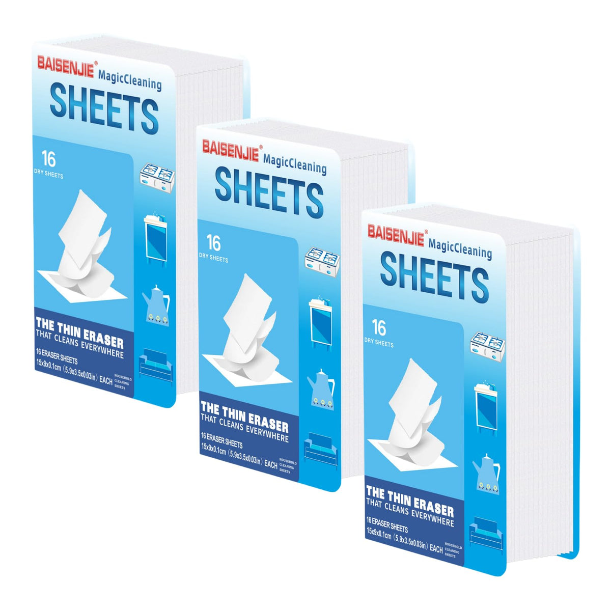 48 PCS Melamine Sponge Eraser Sheets S114724