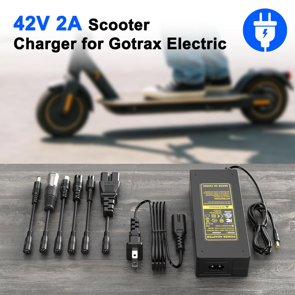 42V 2A Universal Scooter Charger K8995