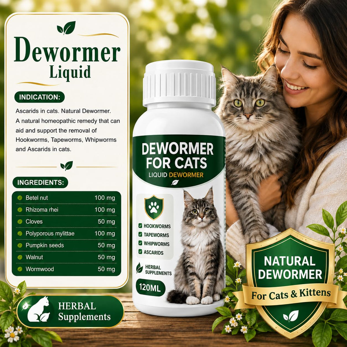 Broad Spectrum Liquid Cat Dewormer R8285