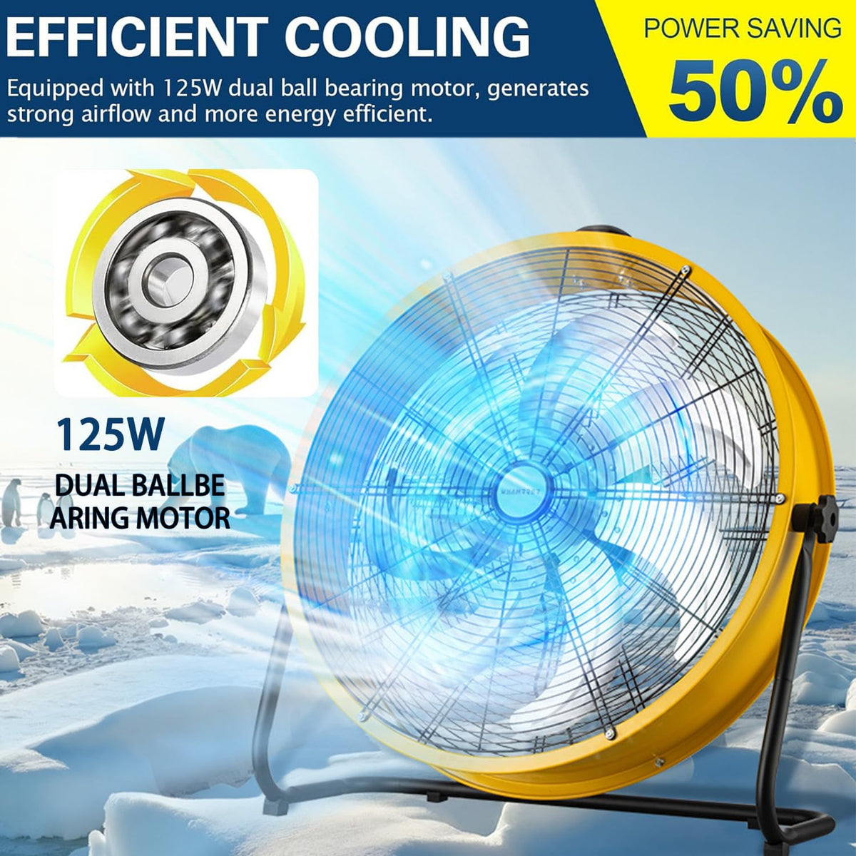 20 Inch 3 Speed Heavy Duty Metal Drum Fan M54537