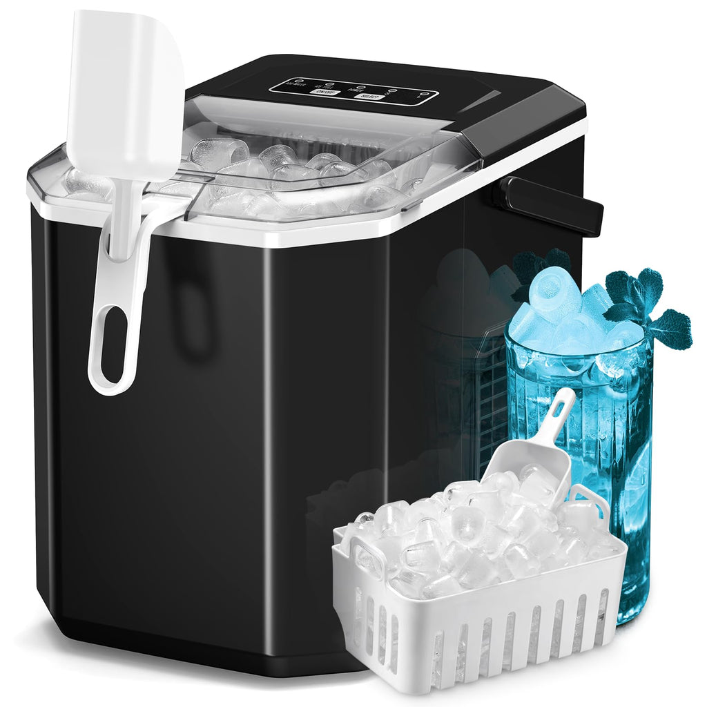 Black 26Lbs/24H Countertop Ice Maker X38213