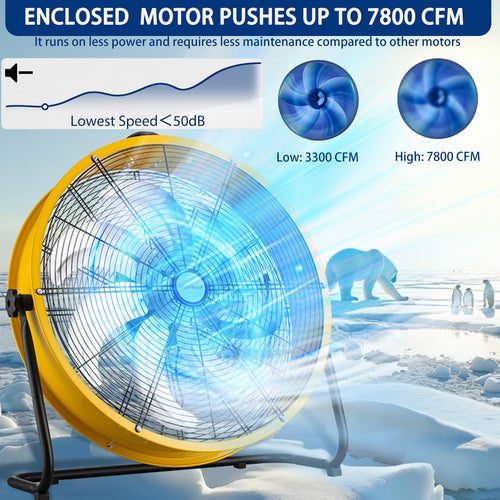 20 Inch 3 Speed Heavy Duty Metal Drum Fan M54537