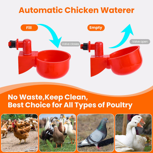 24 Pack Automatic Chicken Waterer V6374