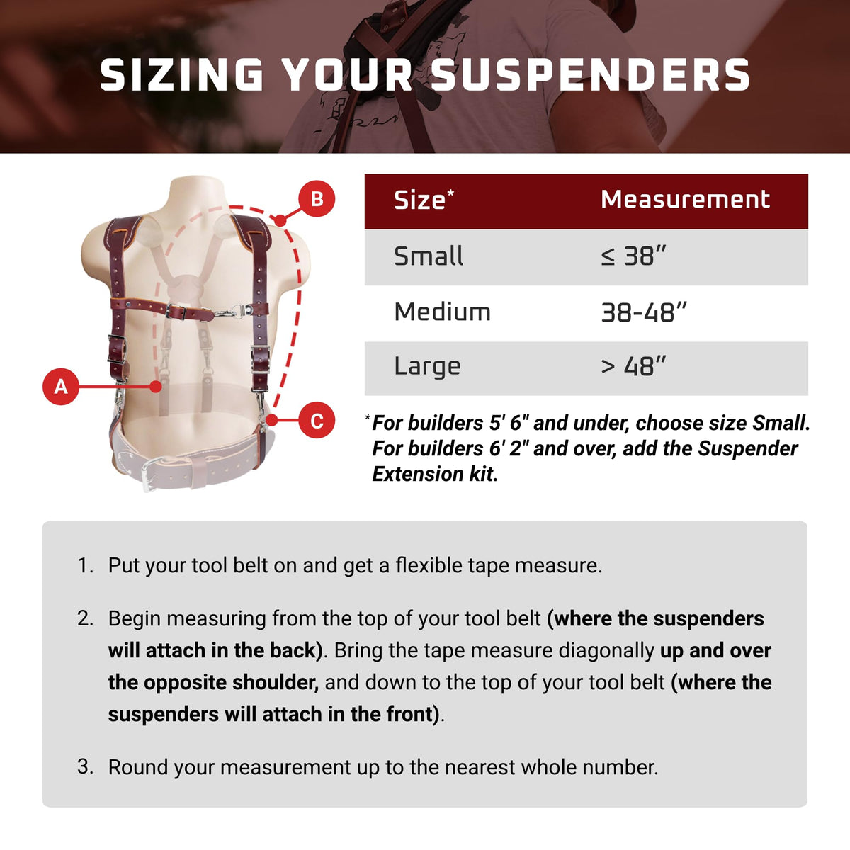 Leather Suspenders with Pockets M3994