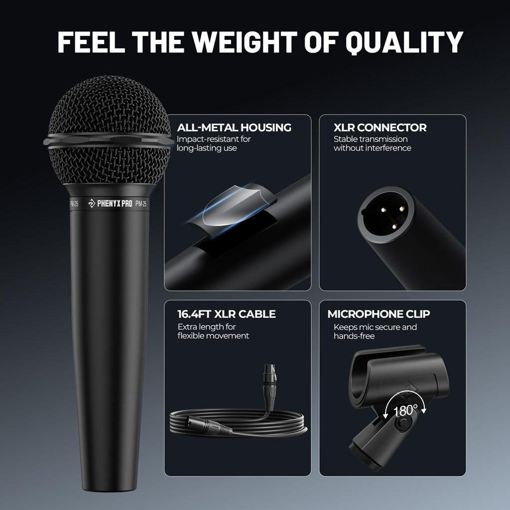 Cardioid Dynamic Wired XLR Microphone A769