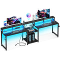 98'' 2 Person Gaming Desk with LED Lights V90348