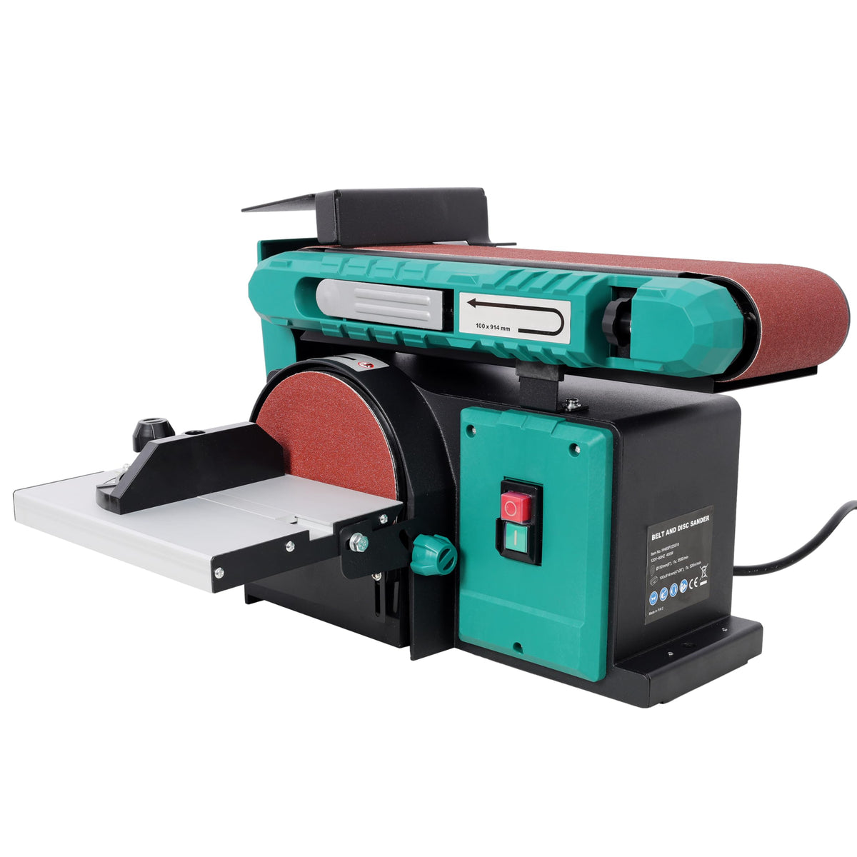 2-in-1 Belt & Disc Sander 4x36" Belt 6" Disc 0-90° Adjustable Tilt 120V X4083