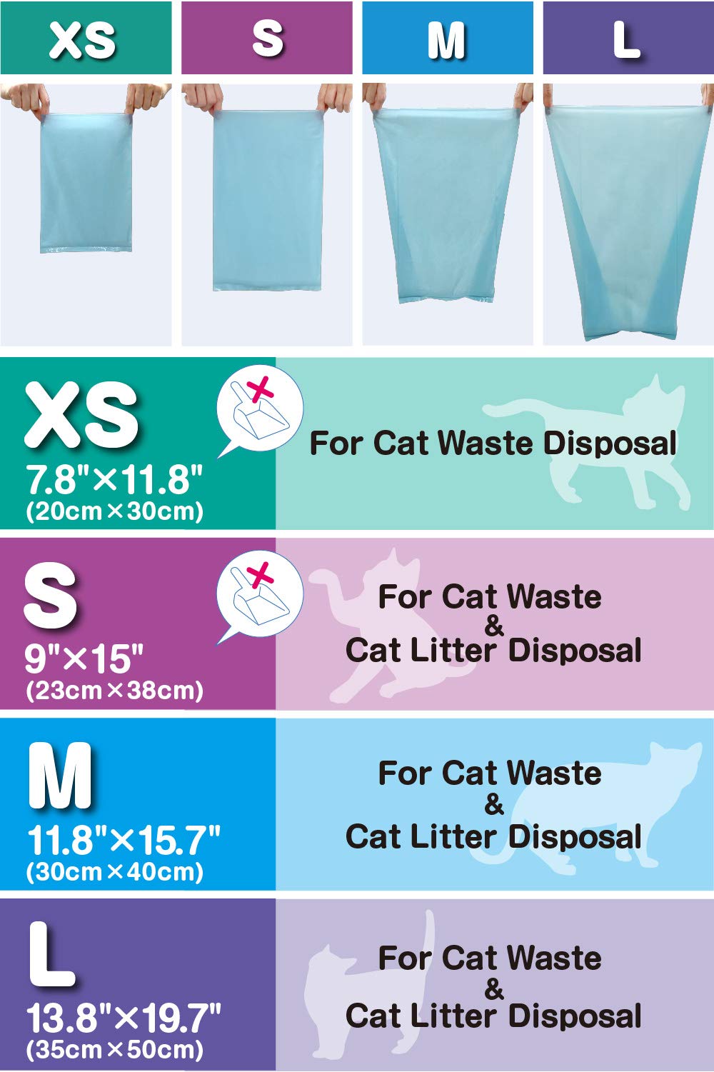 Unscented Cat Waste Disposal Bags 90 Count L86940