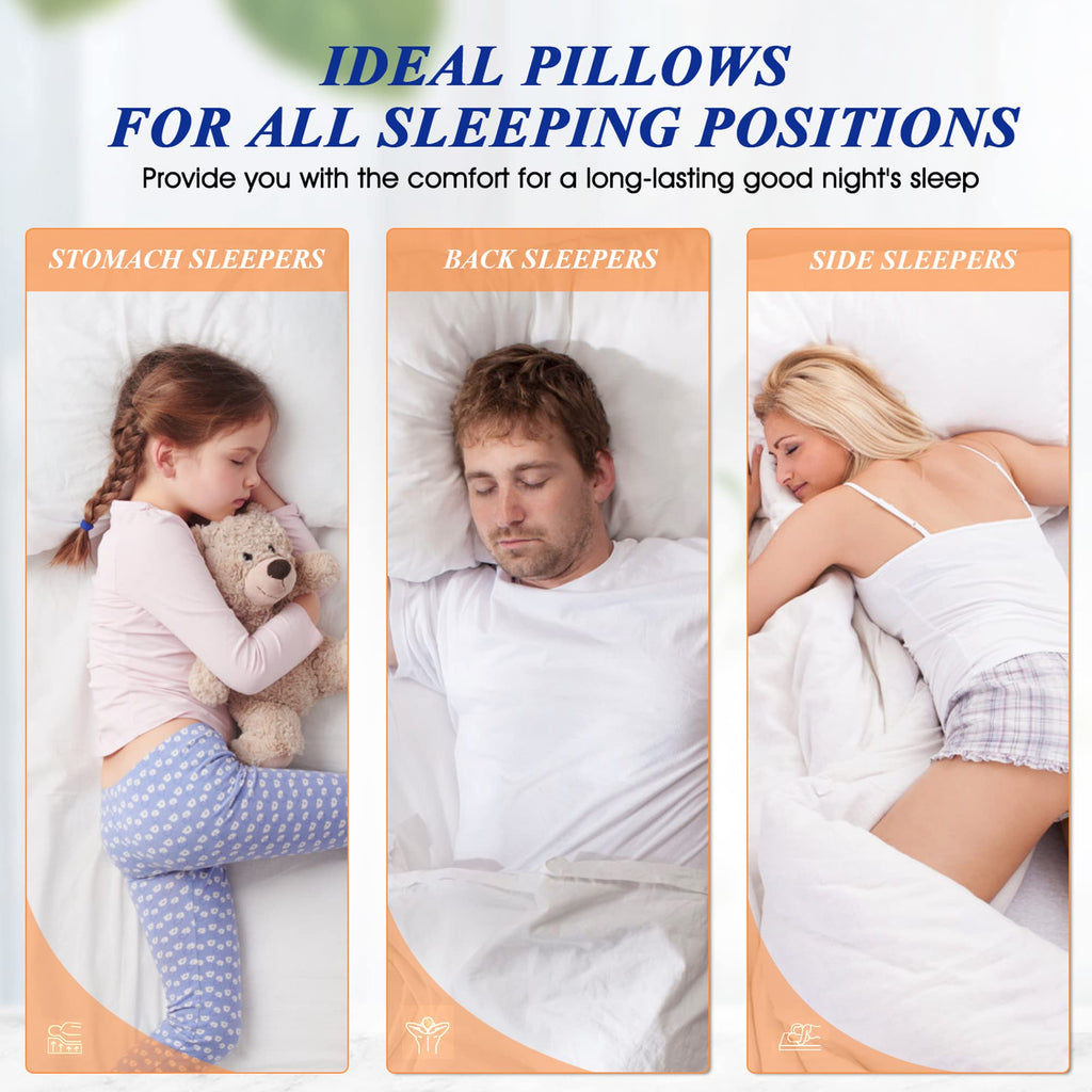 King Size Set of 2 Firm Bed Pillows Z801914