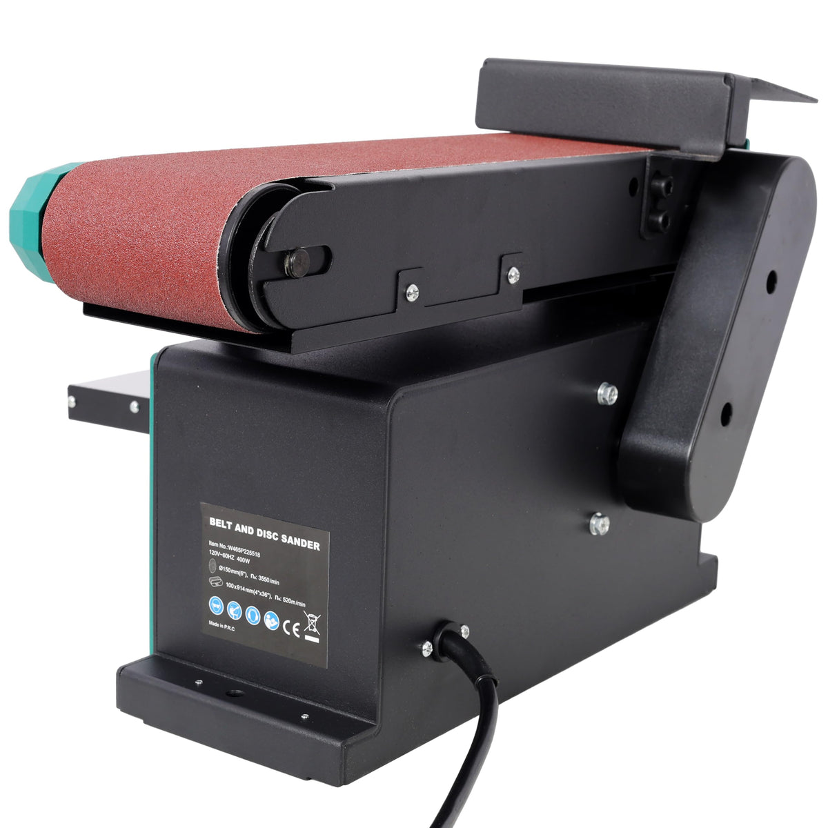 2-in-1 Belt & Disc Sander 4x36" Belt 6" Disc 0-90° Adjustable Tilt 120V X4083