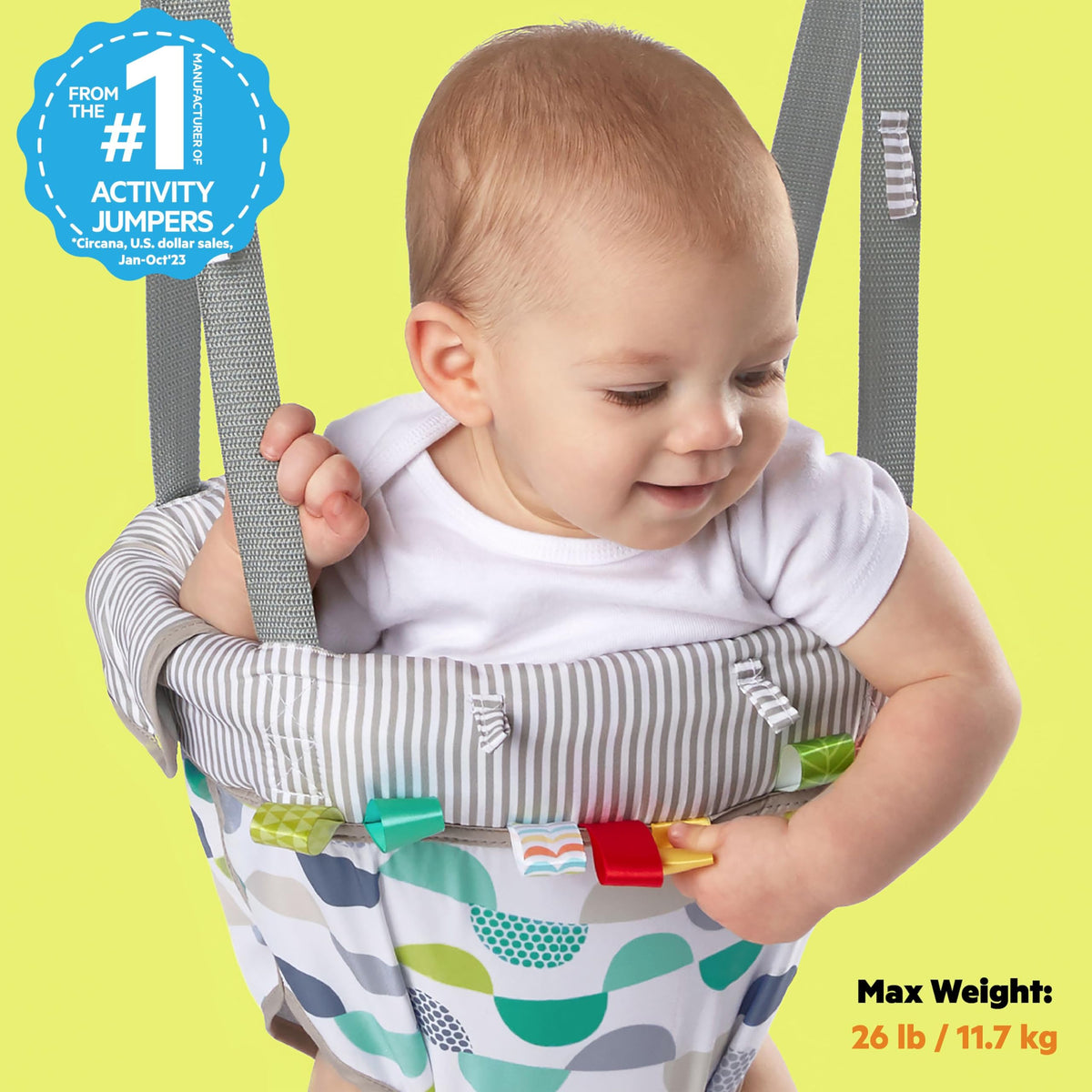 Door Jumper with Adjustable Strap, 6 Months and Up, Max Weight 26 lbs R17868