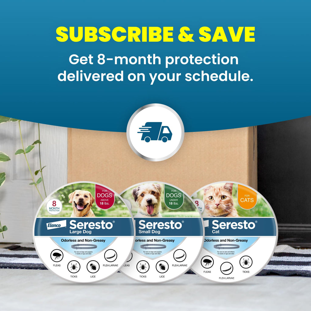 8-Month Flea & Tick Collar for Large Dogs Over 18 lbs K13472
